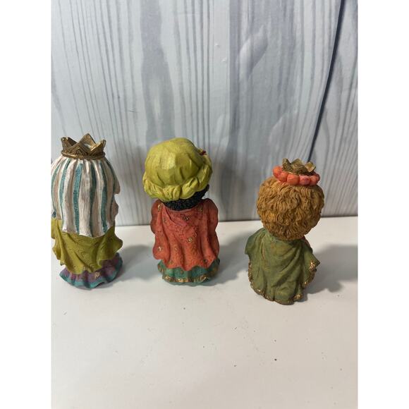 Vtg Nativity Set 12 Pcs Set Christmas Kids Nativity READ - Picture 6 of 11